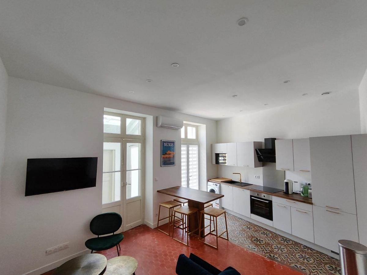Bright And Modern 3-Bedroom Apartment, 90M2 With Air Condition, In Béziers Exteriér fotografie