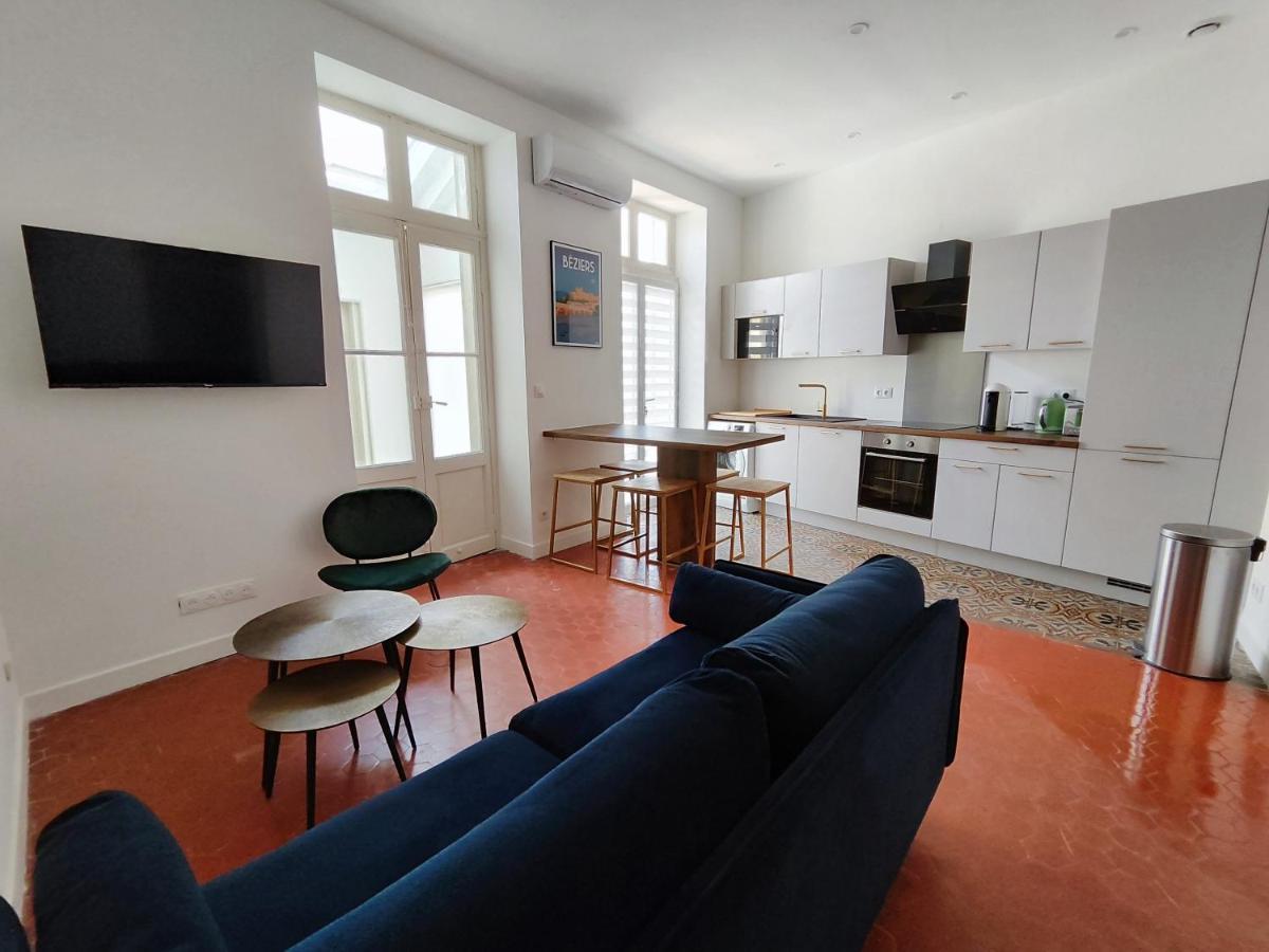 Bright And Modern 3-Bedroom Apartment, 90M2 With Air Condition, In Béziers Exteriér fotografie